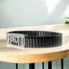925 Silver Krishna Bracelet | “Krishna” Text Motif with Iced Border thumbnail 2