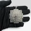 925 Silver Shri Yantra Pendant – Sacred Geometry Wealth, Protection & Positive Energy Amulet thumbnail 6
