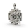 925 Silver Tripura Sundari Yantra Pendant – Sacred Symbol for Prosperity, Beauty & Divine Harmony thumbnail 2