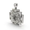 925 Silver Tripura Sundari Yantra Pendant – Sacred Symbol for Prosperity, Beauty & Divine Harmony thumbnail 4