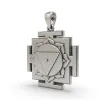 925 Silver Tara Yantra Pendant – Sacred Mahavidya Symbol for Wisdom, Protection & Obstacle Removal thumbnail 2