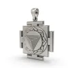 925 Silver Tripura Bhairavi Yantra Pendant – Sacred Symbol for Protection, Strength thumbnail 2