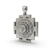 925 Silver Matangi Yantra Pendant – Sacred Symbol for Wisdom, Creativity & Powerful Communication thumbnail 2