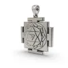 925 Silver Dhumavati Yantra Pendant – Sacred Symbol for Protection, Transformation thumbnail 2