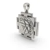 925 Silver Dhumavati Yantra Pendant – Sacred Symbol for Protection, Transformation thumbnail 4