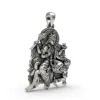 Maa Baglamukhi 925 Silver Pendant for Protection, Victory & Divine Shakti thumbnail 3