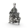 Maa Baglamukhi 925 Silver Pendant for Protection, Victory & Divine Shakti thumbnail 4