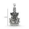 925 Silver Bala Tripurasundari Pendant - Handmade Goddess Jewelry thumbnail 5