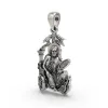 Dhumavati Mahavidya 925 Silver Pendant for Protection, Wisdom & Inner Strength thumbnail 2