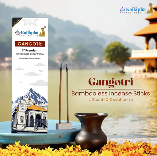 Gangotri 8″ Premium Dhoop Batti, Incense Sticks (Pack of 4 ) 40 Sticks each
