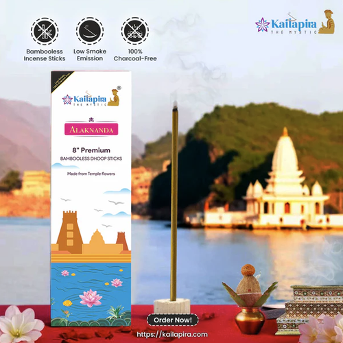 Alaknanda 8″ Premium Dhoop Batti, Incense Sticks (Pack of 4 ) 20 Sticks each