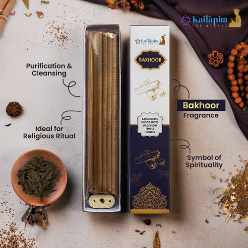 Kailpira Bakhoor Incense Sticks – 8” Premium Dhoop Batti, Incense Sticks (Pack of 4)- 20 each