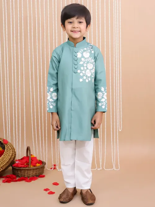 Royal Embroidered Sherwani Set for Boys