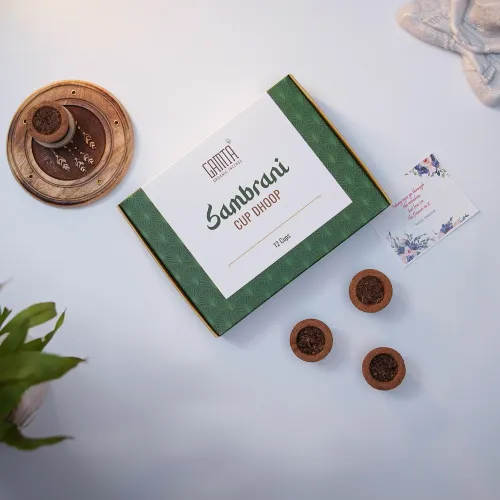 Experience Serenity with our Sambrani Cup Dhoop - Pure Panchgavya Incense