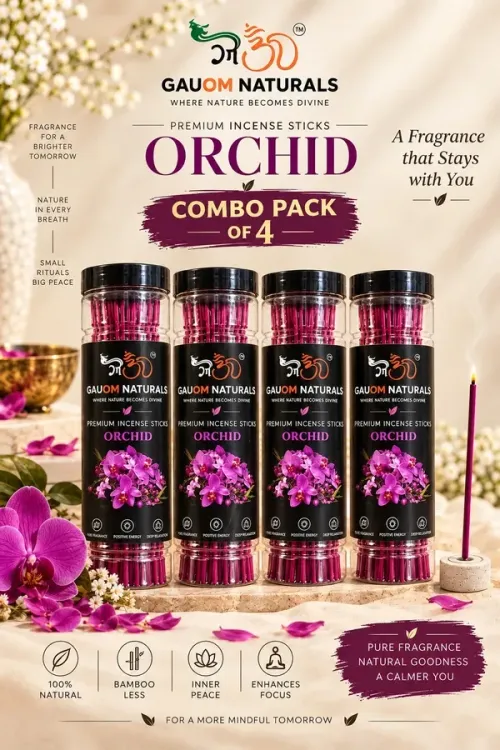 Orchid Fragrance Incense Sticks (Pack of 4)