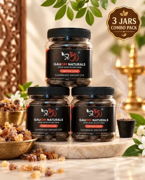 Camphor Gugal Sambrani Dhoop Cups (Pack of 3)