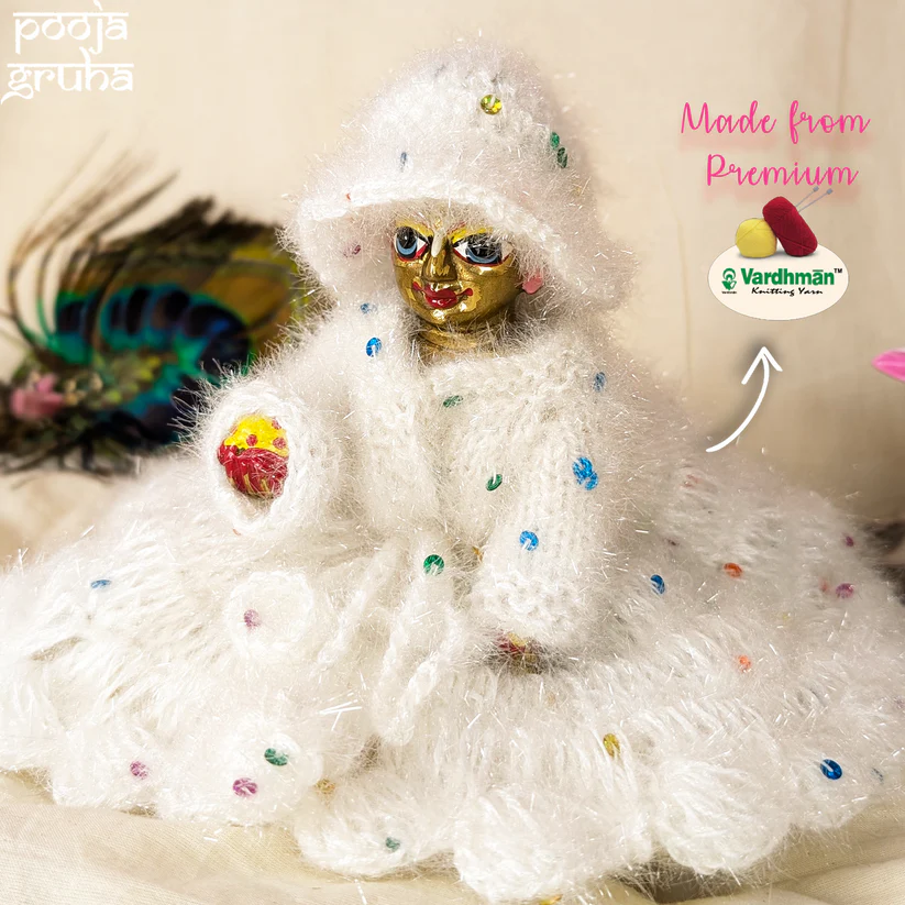 Woolen Divine Dress Set for Laddu Gopal | Handmade Winter Dress product image