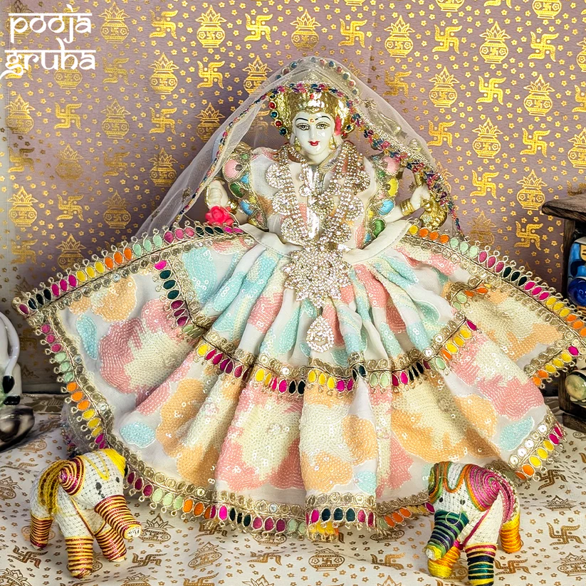 Shwet Pushpa Rang Mata Rani Lehenga Set product image