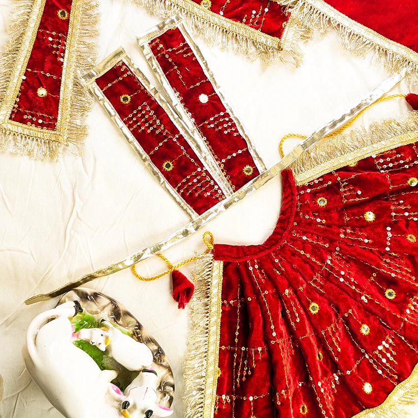Kumkum Vilas Mata Rani Velvet Lehenga Set product image
