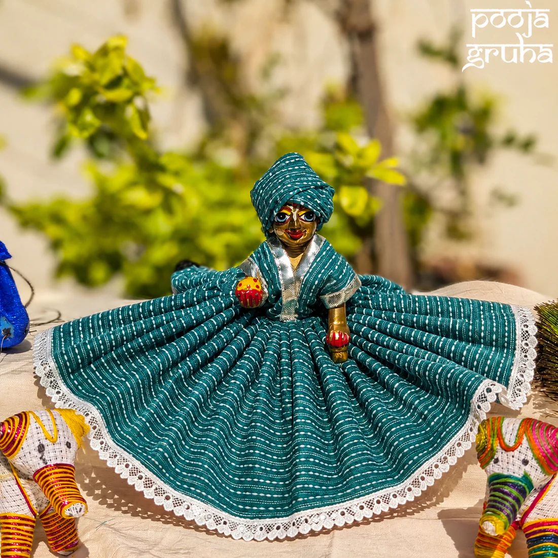 Hariyali Laddu Gopal Cotton Dress Set product image