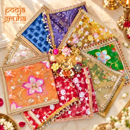 Navratri Navrang Chunri Set | 9 Divine Colours for Mata Rani Ji ( idol size: 2-3 inches )