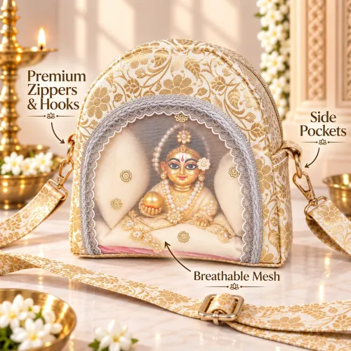 Shwet Pitambar Laddu Gopal Travel Bag
