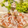 Kesariya Pushp Laddu Gopal Cotton Dress Set thumbnail 2