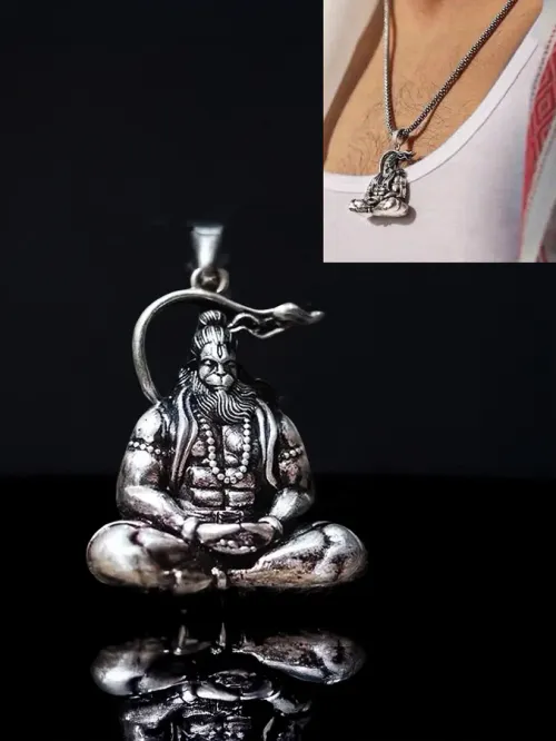 Hanuman Raksha Kavach Pendant – Shield of Divine Protection