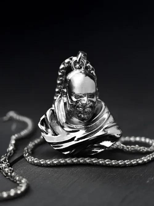 Neem Karoli Baba Silver Pendant