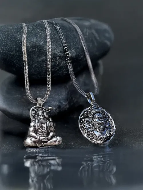 Blessed Pair: Set of 2 Hanumanji Pendants