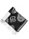 OM Printed (Black And White) reversible Stole for Men and Women by Rudrajap thumbnail 4