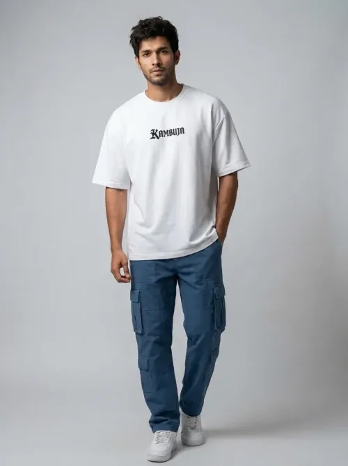 KAMBUJA Oversized Graphic Print T-Shirt