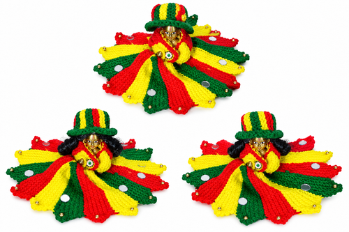 Laddu Gopal Ji Woolen Dress with Cap Size 5 Handmade