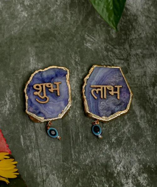 Blue Agate Shubh Labh