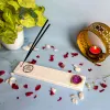 Marble with Agate Gayatri Mantra Agarbatti Stand thumbnail 2