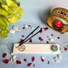 Marble with Agate Gayatri Mantra Agarbatti Stand thumbnail 3