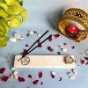 Marble with Agate Gayatri Mantra Agarbatti Stand thumbnail 4