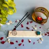 Marble with Agate Gayatri Mantra Agarbatti Stand thumbnail 5