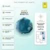 Agate Metal Ganesha Showpiece with Metal Stand - Blue thumbnail 3