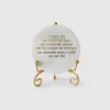 Marble Namokar Mantra Showpiece With Metal Stand thumbnail 6