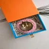 Pink MDF Brass Diya with Box thumbnail 3