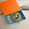 Turquoise MDF Brass Diya with Box thumbnail 4
