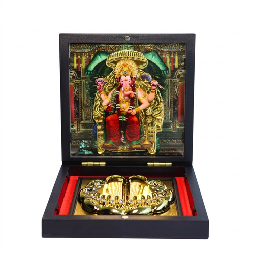 Small and Compact Size Lalbaugcha Raja 3D Photo Prayer Box