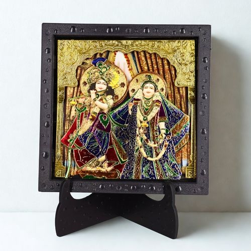 Radha Krishna tabletop photo frame | Ideal for Gifting & Daily Puja