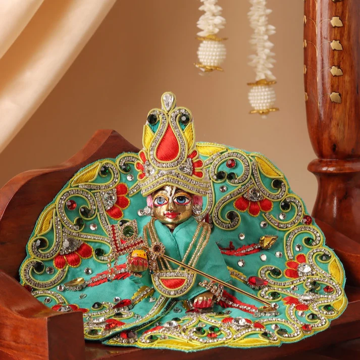 Makhan Chor Teal Laddu Gopal Poshak product image