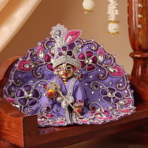 Pushp Mala Lavender Laddu Gopal Poshak