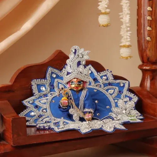Saawan Sugandh Royal Blue Laddu Gopal Poshak