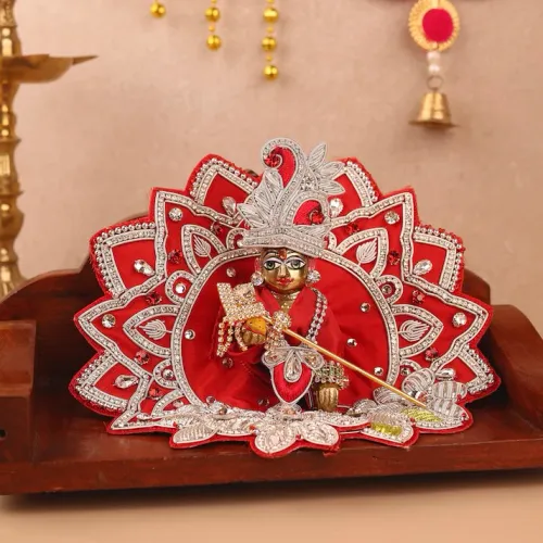 Saawan Sugandh Red Laddu Gopal Poshak