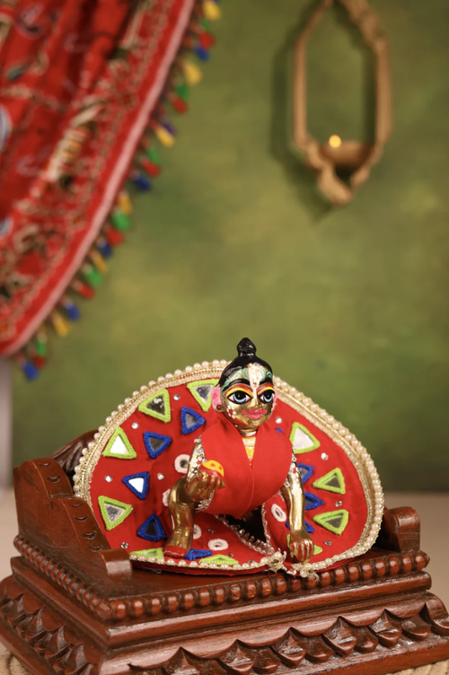 Rangilo Red Laddu Gopal Poshak