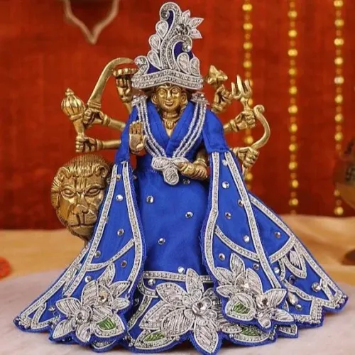Saawan Sugandh Royal Blue Lehenga Patka